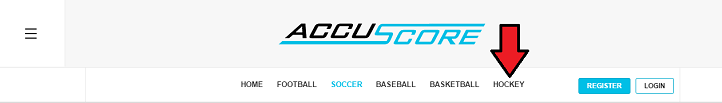 AccuScore Website navigation